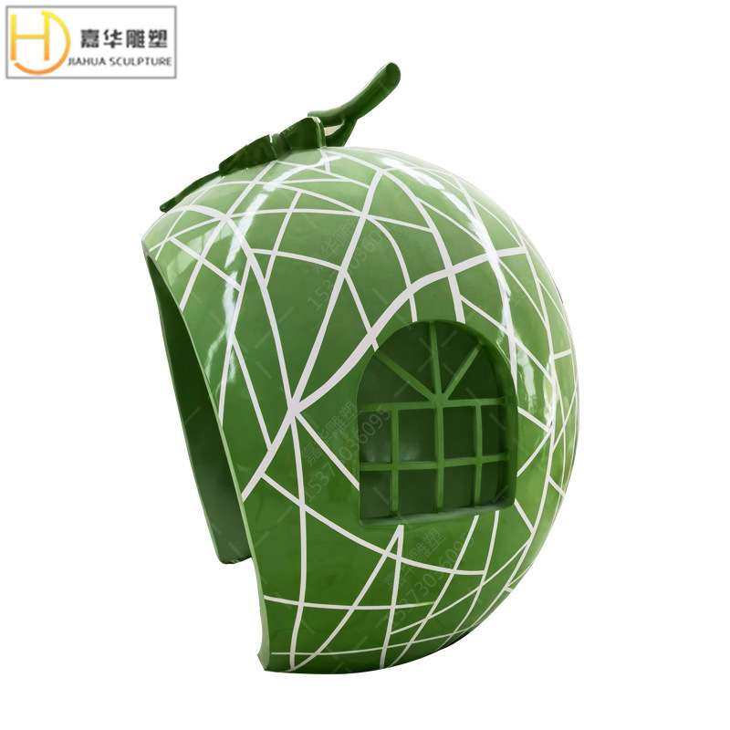 大型果园西瓜玻璃钢哈密瓜亭子雕塑水果屋雕像树脂美陈模型摆件,淘宝优惠券,粉丝福利购,淘宝优惠卷