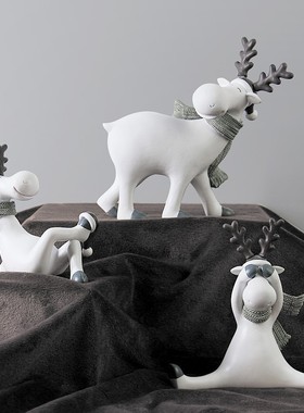 速发风轻系解压奢生电竞桌面少爱可心小物件小圣诞节摆件