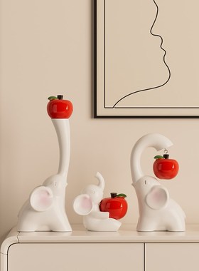 速发一家三大装象客厅电视柜酒柜口饰品摆件套装搬家礼物乔迁新居