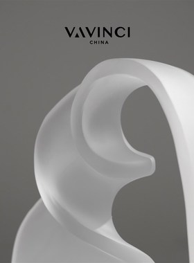 速发新品极简扭转丝带摆软几关客厅茶玄酒柜摆设样板房售楼处件装