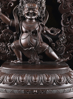 速发密5用品纯铜做古色金刚手菩萨寸宗寸7寸金刚手菩萨摆件