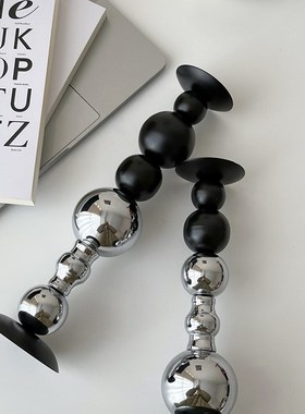 速发高奢感烛台摆件居家围级欧式复古烛台桌面氛轻感装饰道具