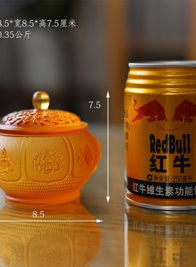 古法琉璃八吉祥净水杯供杯圣水A杯供具摆件居家客厅佛堂供奉用品