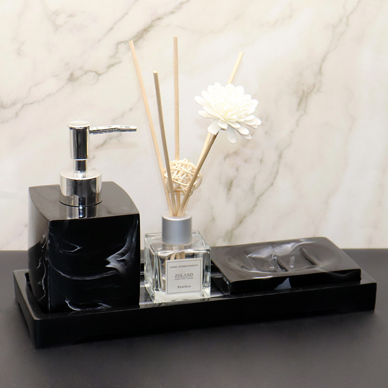 酒店卫生间摆件卫浴洗漱s用品托盘套装洗手液瓶子卫生间皂碟样板,淘宝优惠券,粉丝福利购,淘宝优惠卷