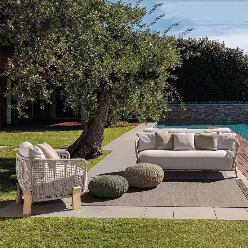 欧户外北916藤编沙发庭院防水防阳台别休闲设计艺术茶几家具墅晒,淘宝优惠券,粉丝福利购,淘宝优惠卷