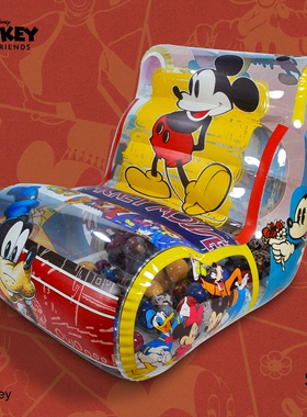 轻奢迪士尼复古米奇充气沙发