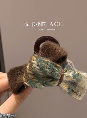 韩系撞色蝴蝶结抓夹高级感鲨鱼夹