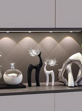 福鹿装饰摆饰轻奢高档客厅玄关酒柜电视餐柜桌面工艺礼品摆饰乔迁