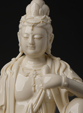 速发三德三观音《威大观音》省级十师周金田观世音菩萨陶瓷摆件