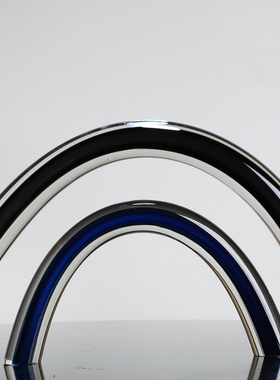 加厚琉璃拱形抽象摆件轻奢客厅玄关餐桌样板房电V视柜博古架摆设