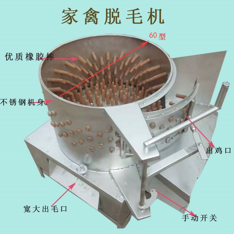 速发鸡鸭鹅鸽家禽除毛机器大型商用全自动杀兔狗羊打毛机三鸟脱羽 - 图1