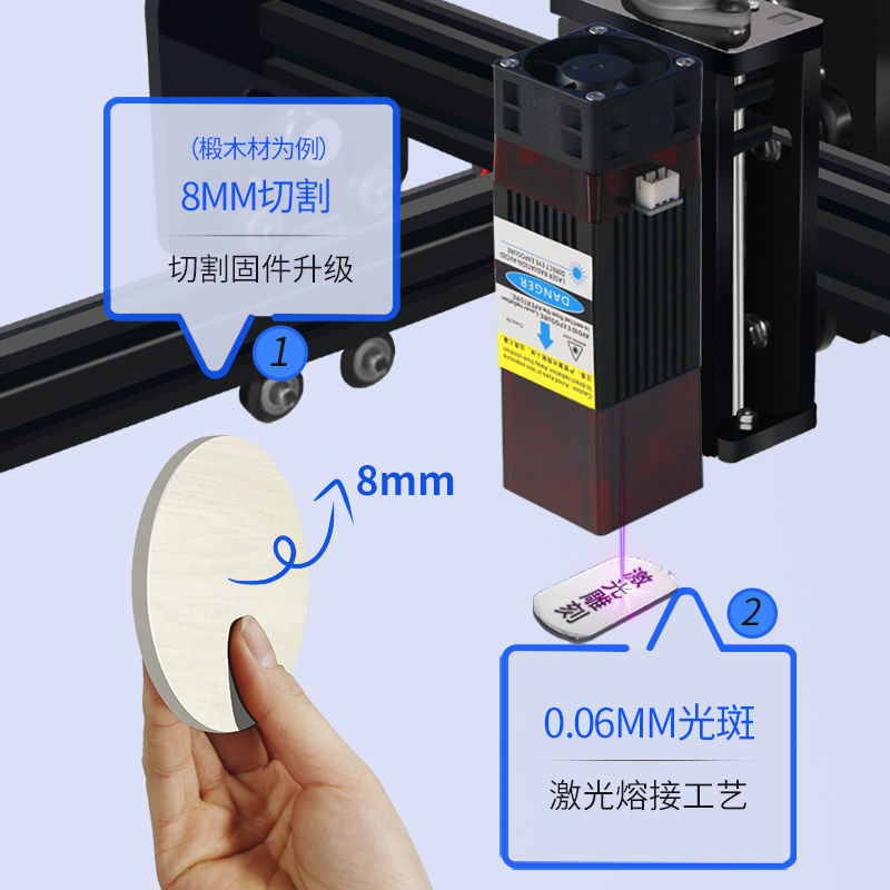 网红激光雕刻机小型全自动镭射打标光刻logo刻字便携式迷你切割机