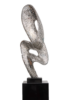 酒店大堂售楼处大型金属摆件会所大厅抽象雕塑不锈钢软装饰工艺品