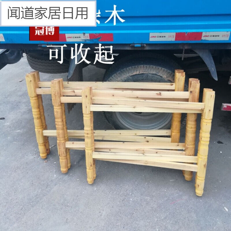 折叠桌腿实木大圆桌折叠桌架子方桌餐桌脚架杂木便捷折叠桌腿支架 - 图3