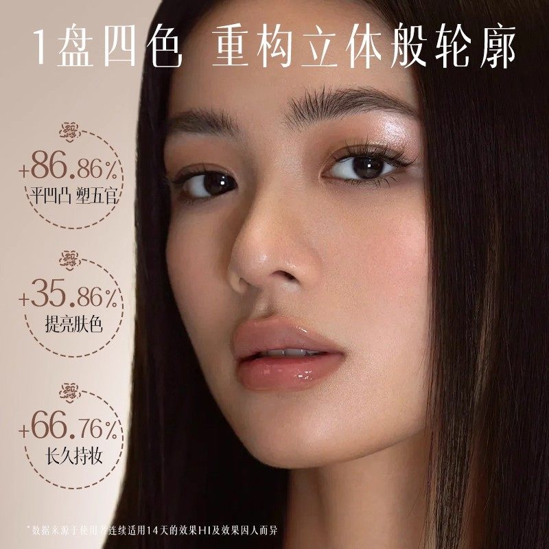 四色修容盘哑光提亮打底高光鼻影阴影修容体盘彩妆妆细腻综合盘女,淘宝优惠券,粉丝福利购,淘宝优惠卷