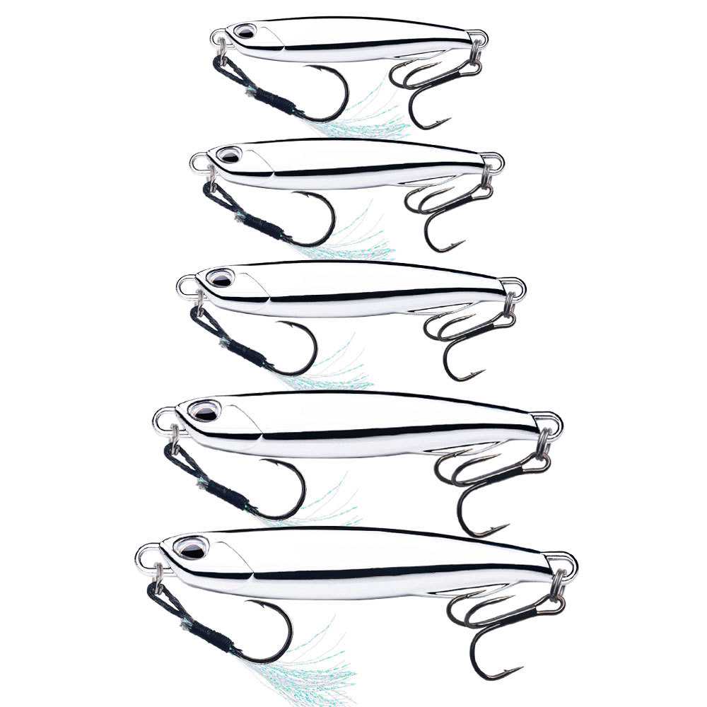 新款直销远投铁板路亚饵翘嘴专用路亚假饵套装海钓通杀vib亮片鲈 - 图3