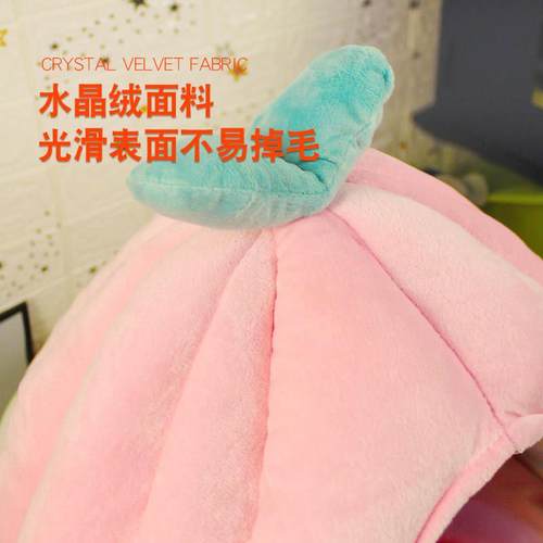 新款直销猫窝狗窝宠物窝南瓜窝半封闭猫窝保暖帐篷窝窝垫睡袋窝深 - 图2