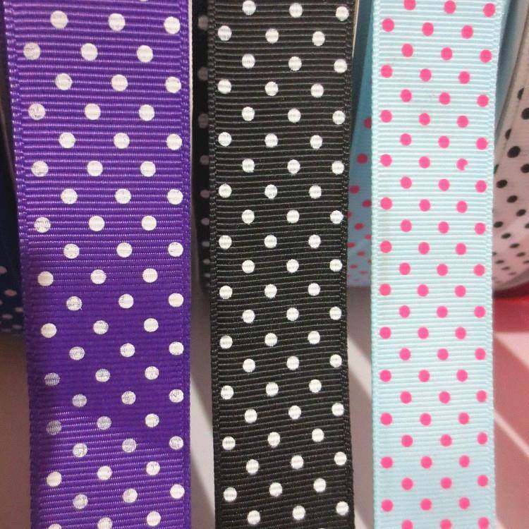 2.5-4cm罗纹印点圆点罗纹带服装礼品花束包装丝带DIY蝴蝶结配件,淘宝优惠券,粉丝福利购,淘宝优惠卷