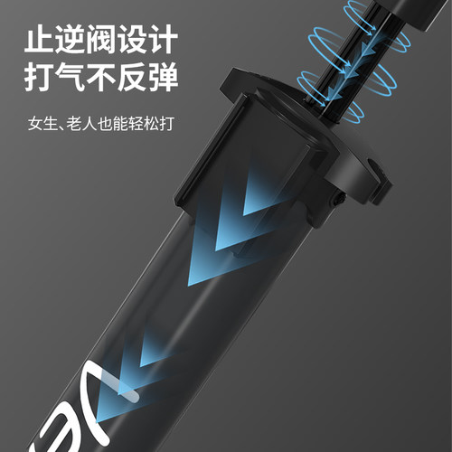 Veltuno自行车打气筒高压160PSI山地公路车通用汽车高压充气泵 - 图1