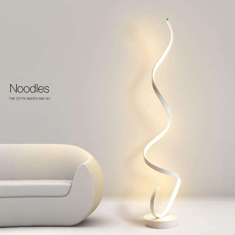 落地灯全光谱极简设计感北欧客厅沙发旁边网红墙角波浪氛围线条灯,淘宝优惠券,粉丝福利购,淘宝优惠卷