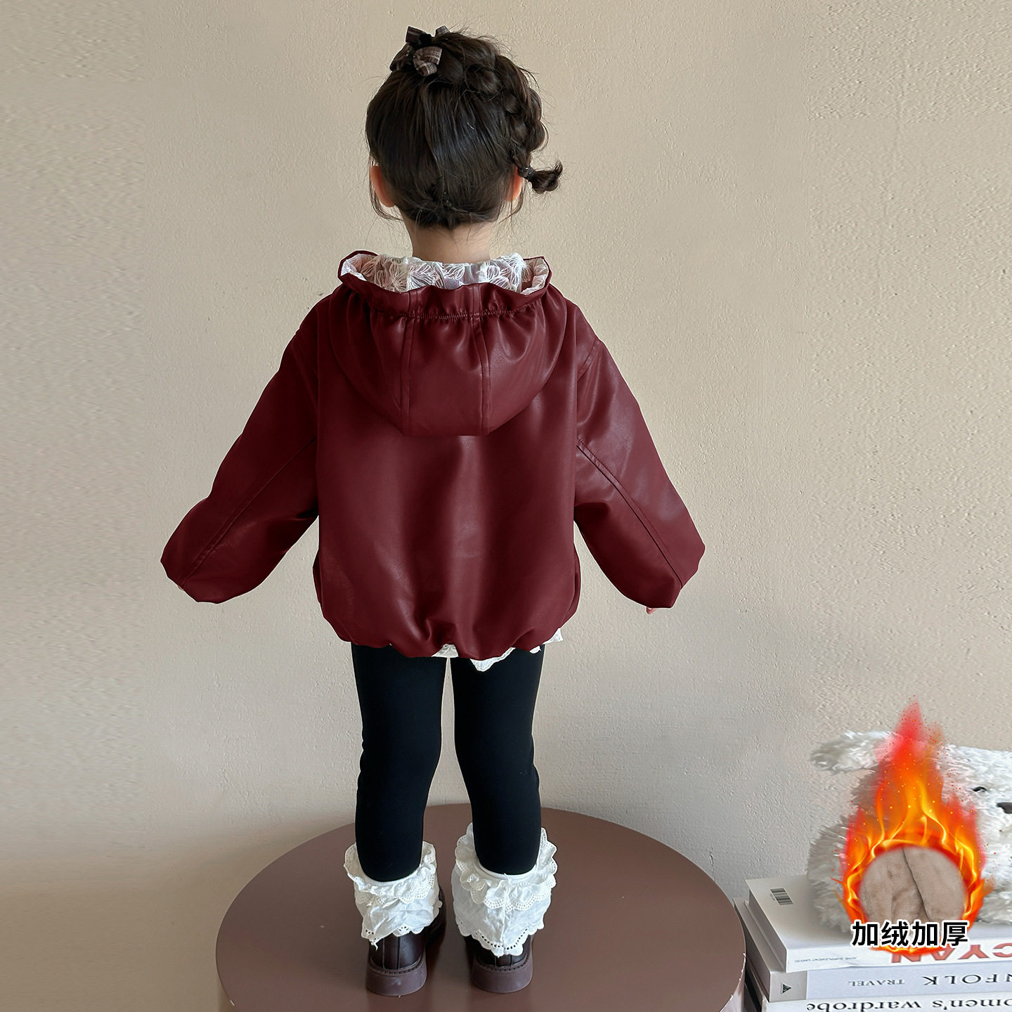 女童加绒外套秋冬2026新款韩版儿童加厚皮衣洋气女宝宝冬装皮夹克,淘宝优惠券,粉丝福利购,淘宝优惠卷