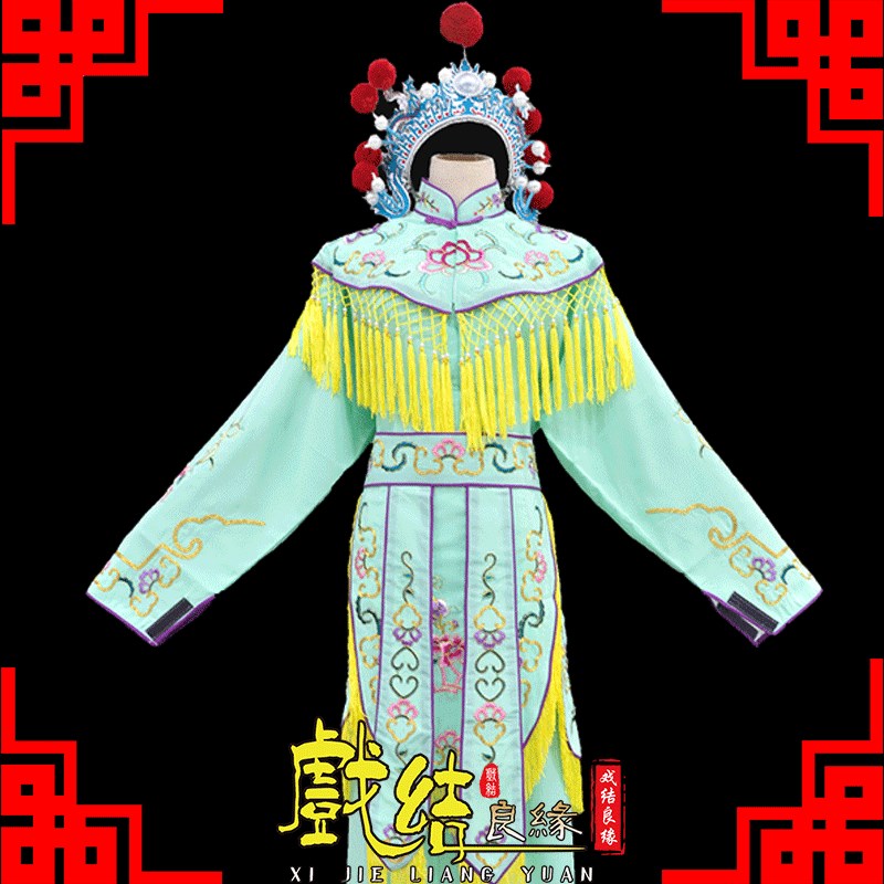 京剧越剧豫剧戏曲服装舞台演出服装刀马旦武旦女兵衣杨门女将 - 图1