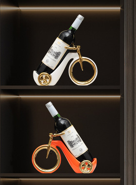 督臣酒柜里的红酒架摆件轻奢创意现代客厅电视柜装饰乔迁新居礼品