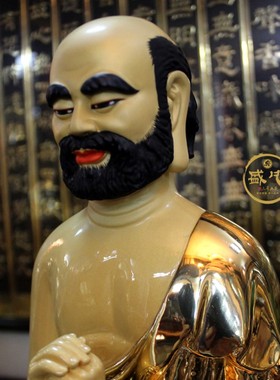 台湾纯铜鎏金佛像护法阿难迦叶尊者佛祖左右协侍释迦摩尼佛弟子