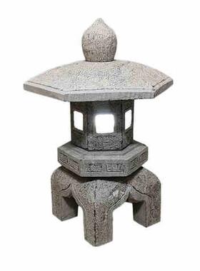 好货石灯笼日式庭院灯仿古太阳能园林装饰户外摆件草坪中式禅意青