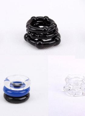 3 Pcs/Pack  Male Flexible Stay Donuts Cock Rings Silicone Ti