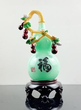新款上市天然福气满满葫芦摆件创意家居酒柜工艺品装饰摆件