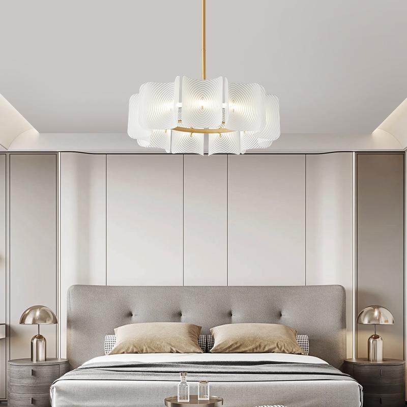 日式侘寂风客厅吊灯法式奶油复古轻奢全铜餐厅吊灯卧室护眼玻璃灯,淘宝优惠券,粉丝福利购,淘宝优惠卷