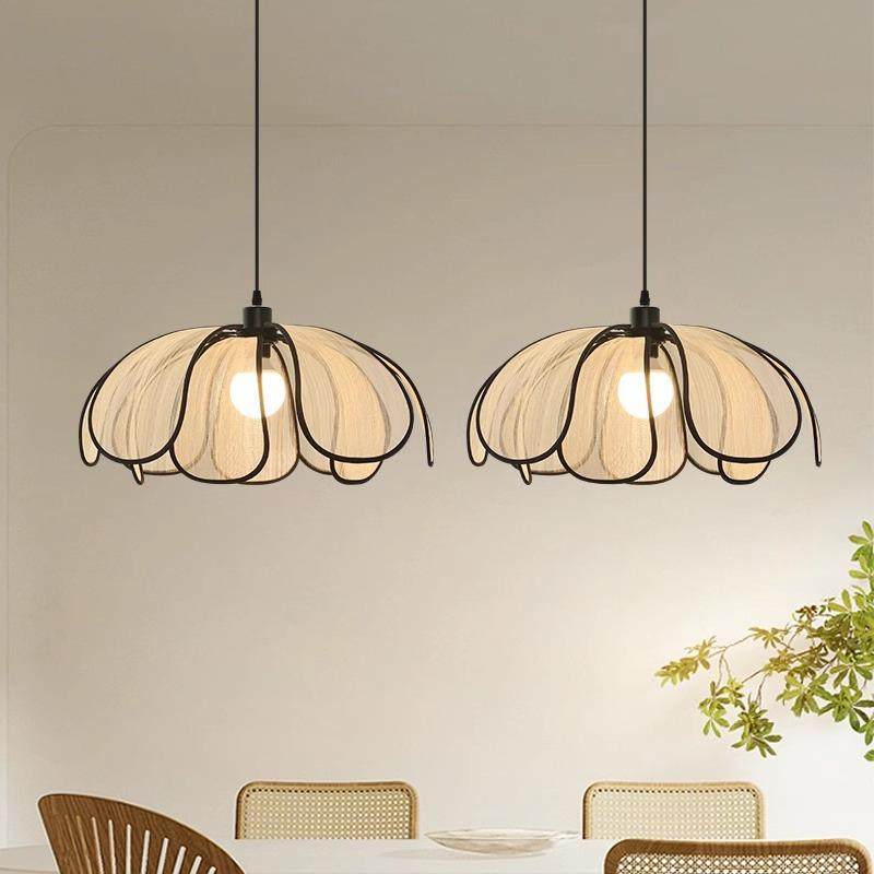 法式奶油花风吊室灯北欧艺简251约餐厅客厅卧日式中古风术高级感,淘宝优惠券,粉丝福利购,淘宝优惠卷