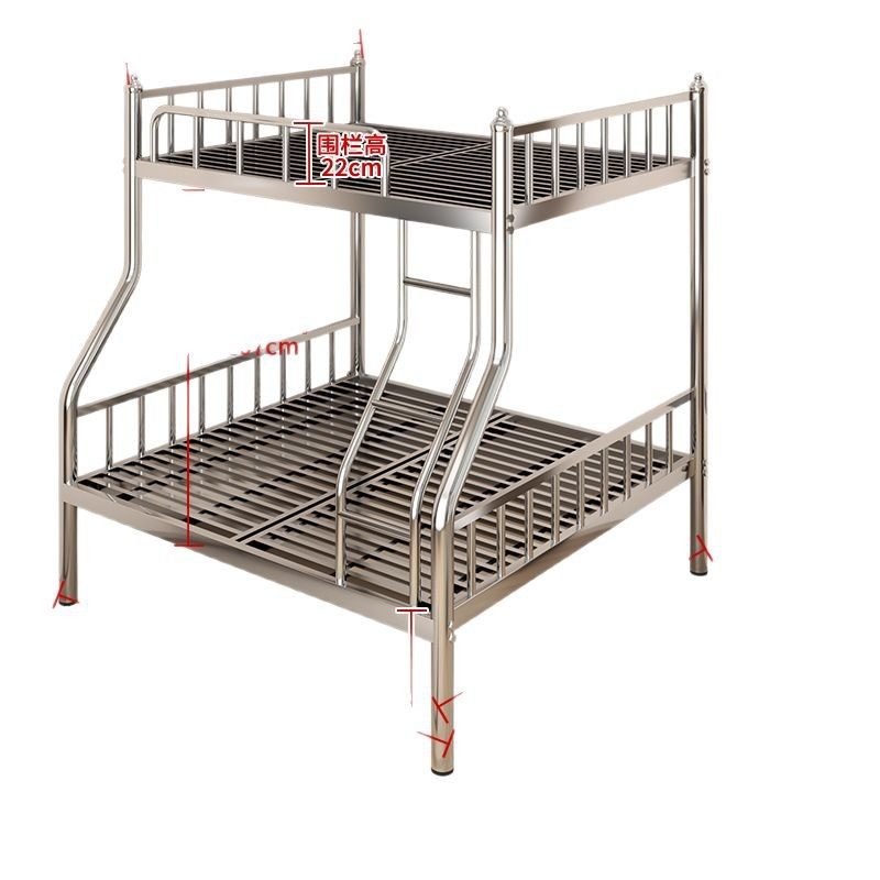 304不锈钢床加厚铁艺床架儿童学生宿舍高低子母床上下铺双层,淘宝优惠券,粉丝福利购,淘宝优惠卷