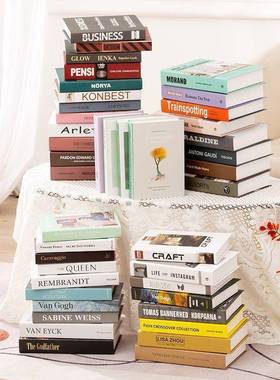 简约现代假书摆件仿真书道具模型样板房店铺装饰品创意书柜书盒