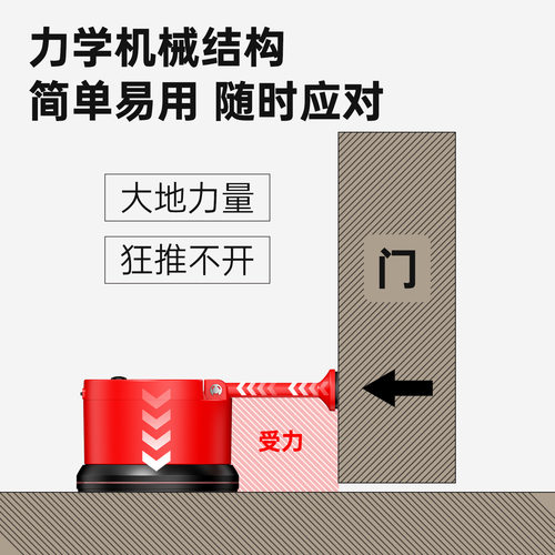 电动阻门器女生独居酒店防盗门阻吸盘顶门器便携式抵门器门阻器 - 图2