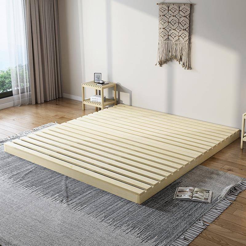 榻榻米地台透气矮床板整块日式ins实木硬板落地护腰床架排骨架子 - 图1