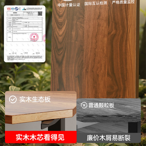实木转角书桌书柜书架组合一体轻奢办公电脑桌卧室家用写字学习桌 - 图0