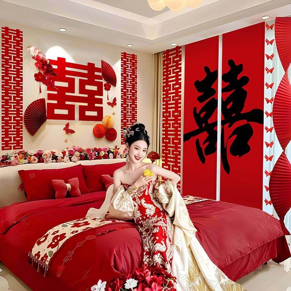 婚房布置套装结婚装方饰厅客卧室床头字kt20188597板婚礼男喜女出,淘宝优惠券,粉丝福利购,淘宝优惠卷