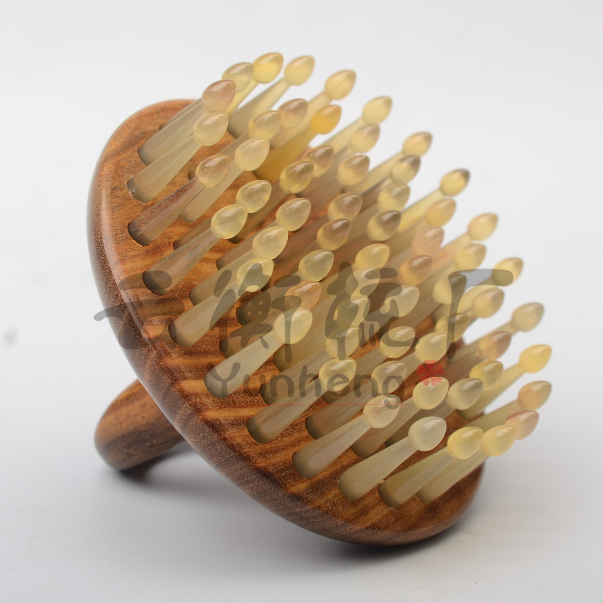 Source manufacturer green sandalwood ring massage comb