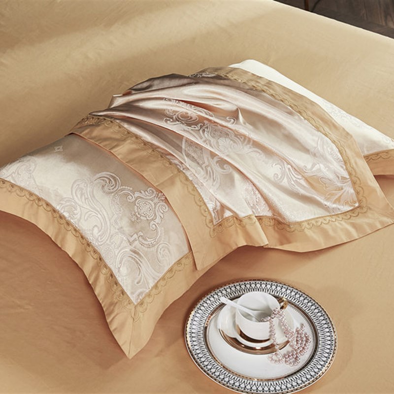 欧式轻奢2023新款品牌枕头套枕C芯套纯棉全棉单双人床上用品一对 - 图2