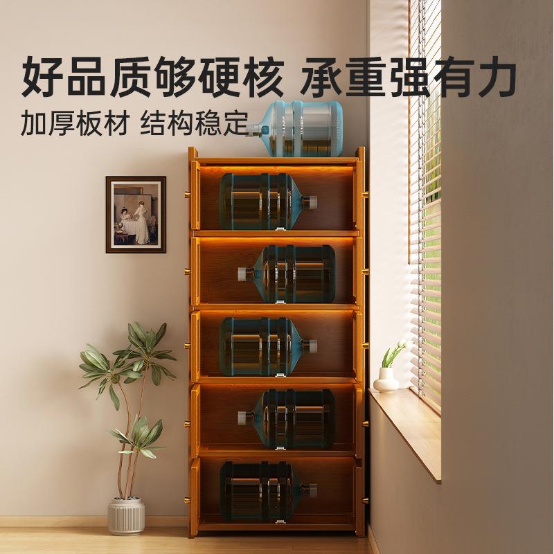 Floor-standing bookcase home living room wall bookshelf multi-layer display cabinet storage with cabinet door children's student storage cabinet