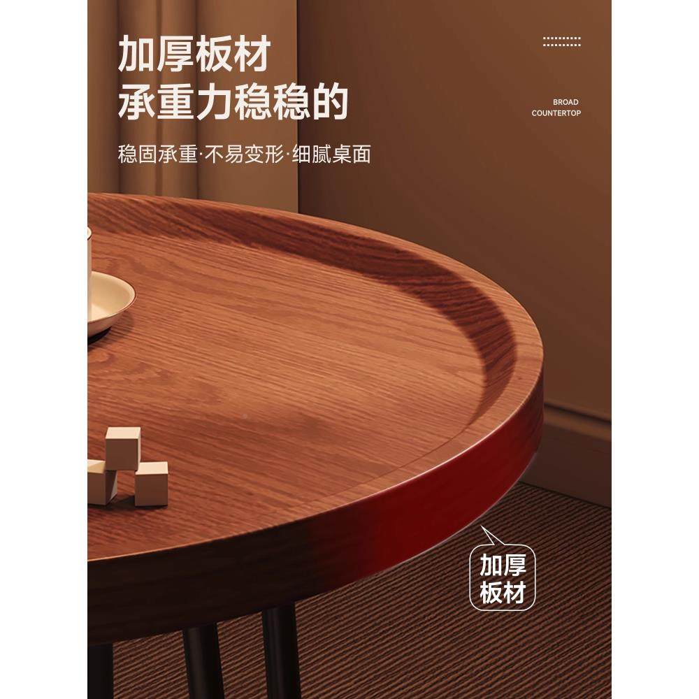 小桌移动茶沙几发边几胡桃Fh(x}b*b圆木角几可折?叠边桌阳台茶桌,淘宝优惠券,粉丝福利购,淘宝优惠卷