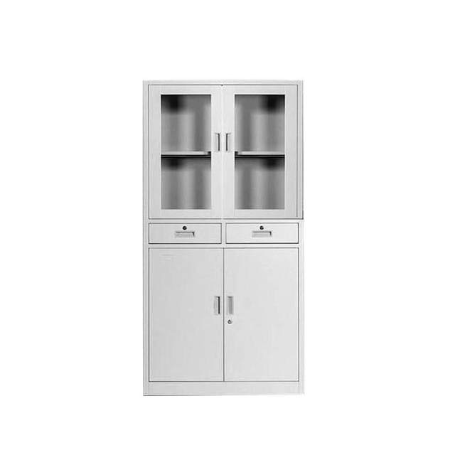 Steel file cabinet file sorting storage cabinet floor-standing information file cabinet multi-door with drawers with key file cabinet