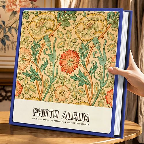 复古相册本大容量家庭5寸6寸78五六照片收纳纪念册插页式影集相簿 - 图0