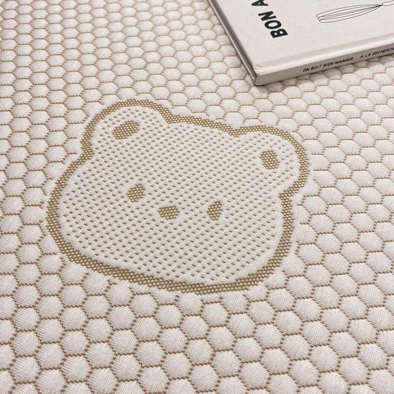 新款PE凉感凉豆豆凉席三件套折叠席子可机洗夏季款空调软席,淘宝优惠券,粉丝福利购,淘宝优惠卷