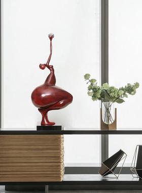 优雅女人雕塑摆件美容瑜伽机构售楼处样板房走廊茶歇区艺术品包邮