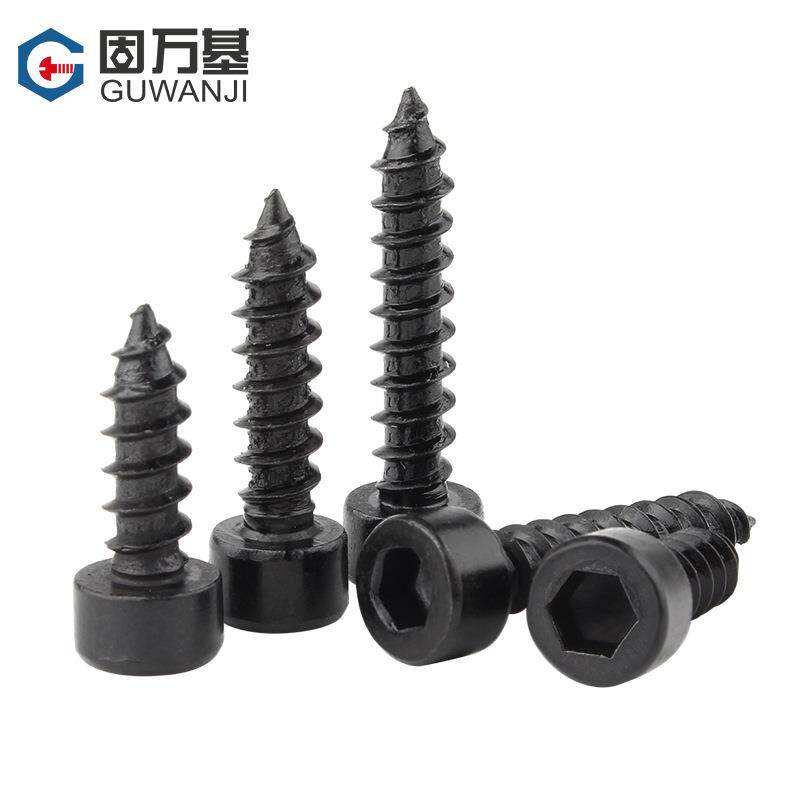 304不锈钢圆柱头内六角自攻螺丝杯头未滚花尖尾螺钉M2M3M4M5M6 - 图0