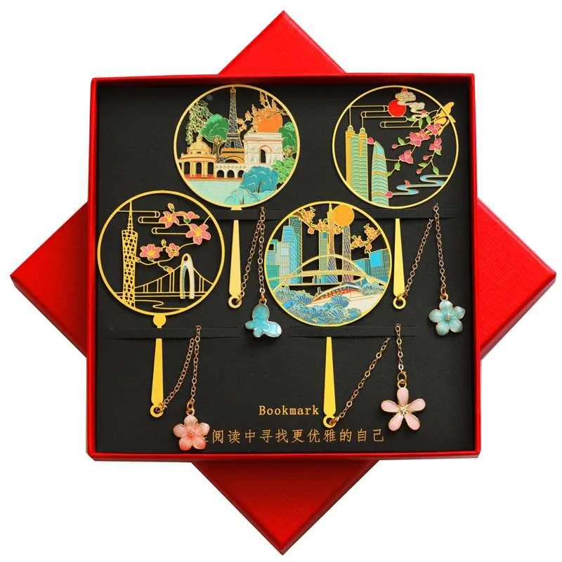 广州特色文创小蛮腰书签世界之窗旅纪念品游学生伴读小礼品可新品