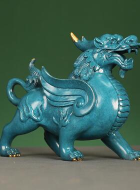 新款直销工厂瑞兽威猛貔貅创意摆件工艺品客厅家居茶玩办公室铜装